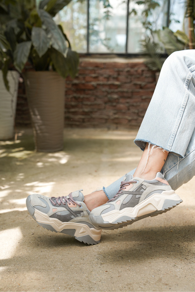 Solo Bag DEL'SOLERA KADIN BAĞCIKLI YÜKSEK TABAN SNEAKER SPOR AYAKKABI