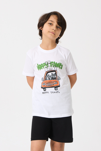 Nisrakids Boy's Shorts Suit Bottom Top Cotton Combed Fabric