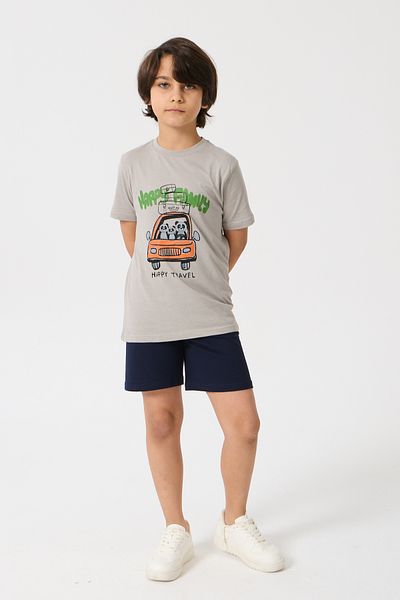 Nisrakids Boy's Shorts Suit Bottom Top Cotton Combed Fabric