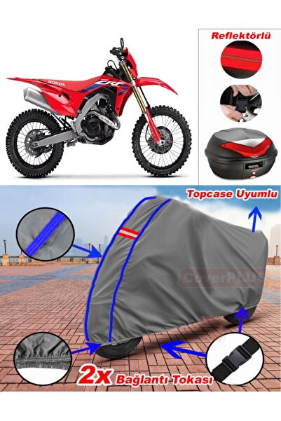 CoverPlus غطاء محرك دراجة نارية يناسب حقيبة خلفية Honda CRF 450 X