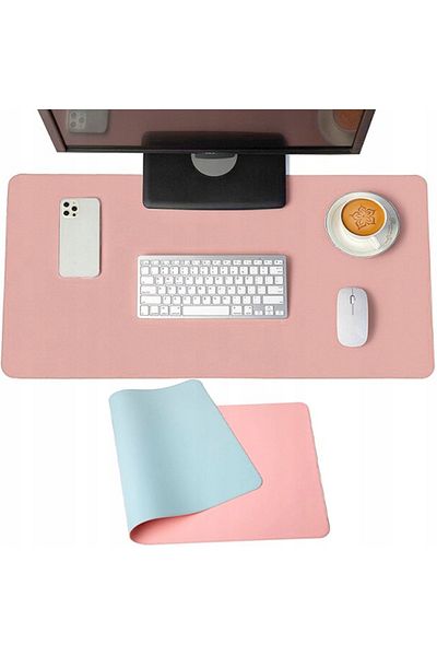 zola Mouse pad, non-slip, easy storage, eco-leather, 90x45 cm, pink/blue