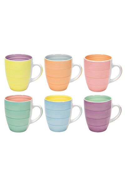 Tavola Coffee and tea mug set 6 350 ml PASTEL