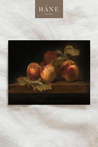 Vintage Peach Poster, Art Print, Gallery Wall, Fruit Print