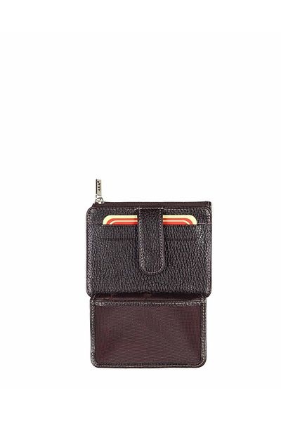 Aka Brown Leather Card Holder - 026 4 Model