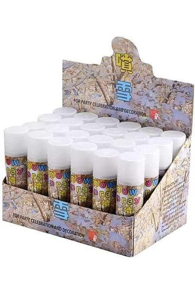Generic White Snow Decorative Spray – Party & Event Artificial Snow Spray (PACK OF 24 CANS – 1 BOX)