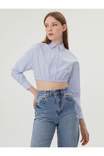 Loft Crop Cămașă Damă U.mânecă