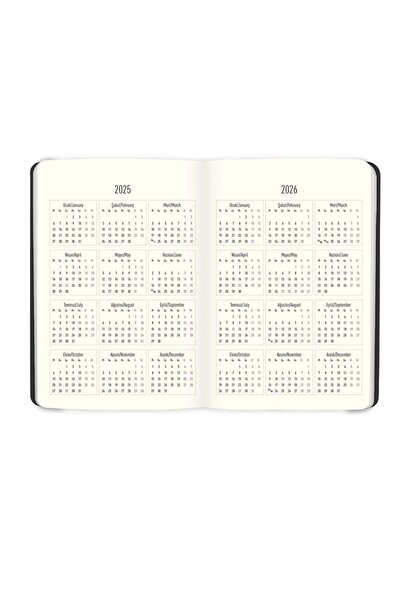 KESKİN COLOR Дневен планиращ календар с твърда корица, ограничена серия, зелен, 17x24, 2025