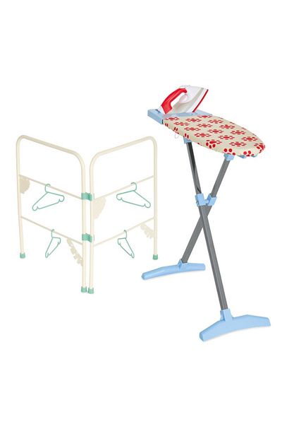 Casdon - Ironing Set Toy: Iron, board, airer, and hangers, 3+.