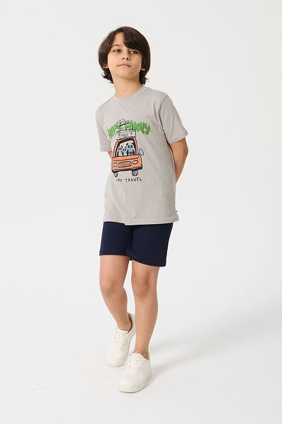 Nisrakids Boy's Shorts Suit Bottom Top Cotton Combed Fabric