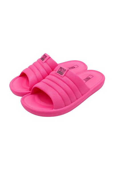 Perletti Papuci de damă, roz neon, ultra confortabili, Perletti, 38 EU
