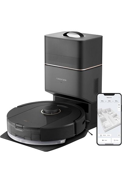 Roborock Q5 Pro+ Robot Vacuum and Mop, Self-Emptying, 5500 Pa Max Suction, DuoRoller Brush