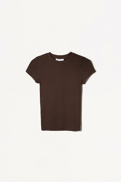 Bershka Short sleeve crew neck T-shirt