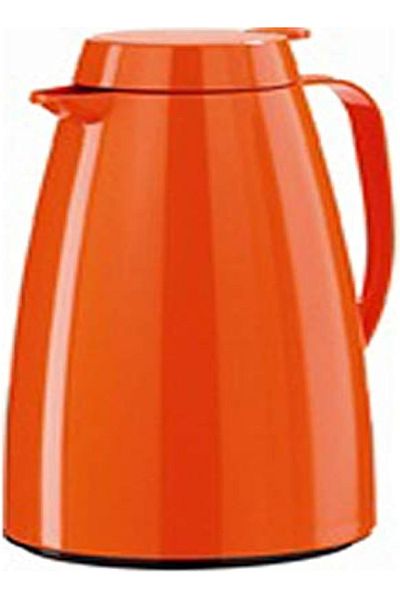emsa Basic Quick Tip Vacuum Flask – 1L, Blood Orange – Leak-Proof, Quick-Tip Lid, 12h Hot/24h Cold