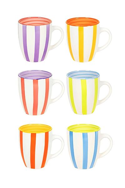 Tavola Set of 6 coffee and tea cups 350 ml SUMMER