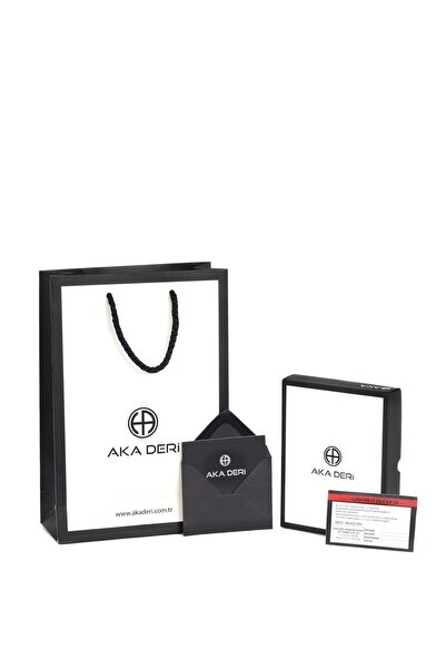 Aka Deri Leather Black Navy Blue Card Holder 002 2/18