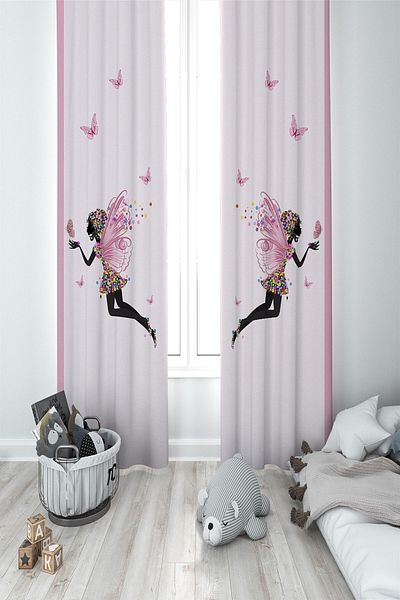 Talia Home Children's Room Baby Room Background Curtain Models 2 Wings Tla-062
