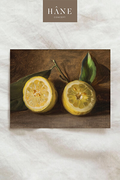 Hane Concept Poster vintage cu citrice, imprimare artistică, perete de galeri...