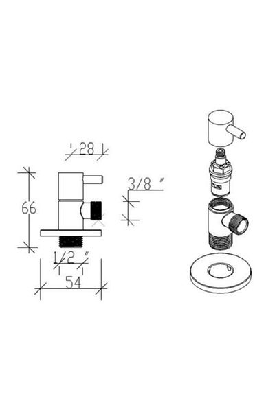 Tema Prima Bidet Faucet 69300