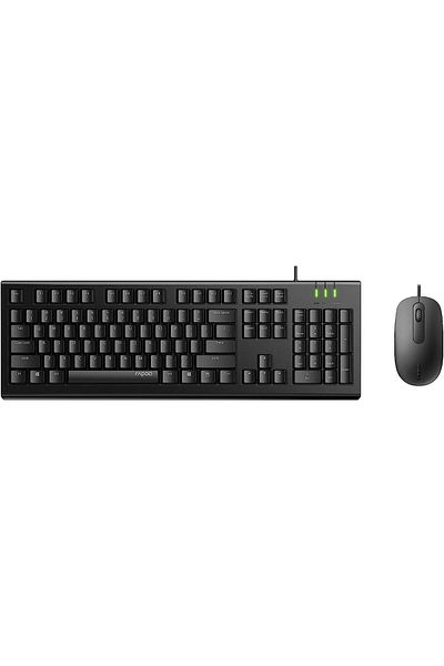 Rapoo X120 Pro Wire Optical Mouse and Keyboard Combo Eng/Ara