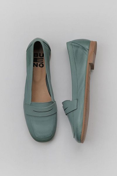 Bueno Shoes Дамски мокасини от естествена кожа Green Light - 01wy0801