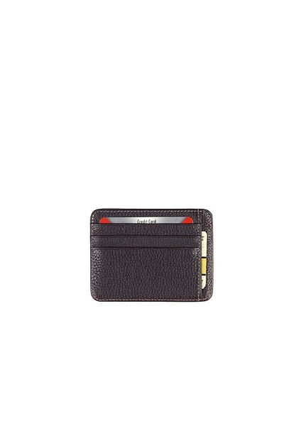 Aka Brown Leather Card Holder 004 4