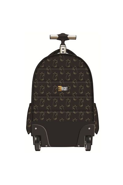 ST Right St.right Trolley Bag, Golden Cats Collection, Tb01, Silicone Wheels, 44x32x25 Cm