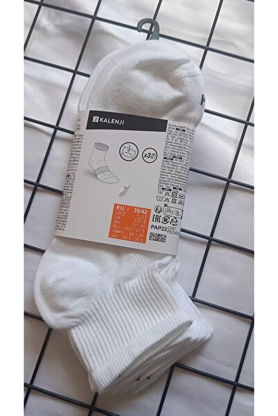 Decathlon Бігові шкарпетки - набір з 3 пар - білі - Run 100