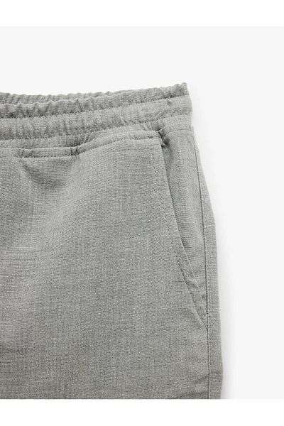 Koton Viscose Blended Pocket Detailed Bermuda Slim Fit Lace up Shorts