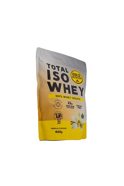 GOLDNUTRITION Pudra proteica izolat, GoldNutrition, Total Iso Whey, vanilie, 450g