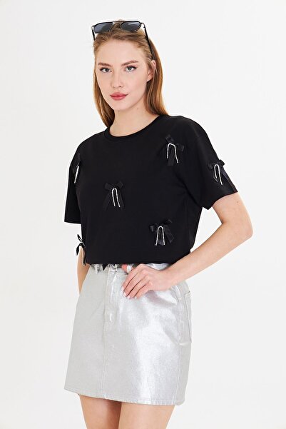 TIFFANY&TOMATO Kurdeleli Basic T-Shirt