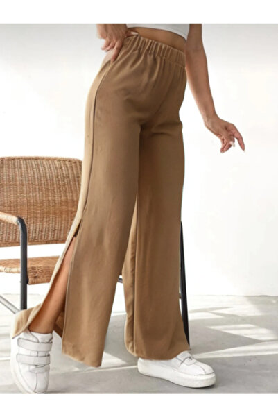 MOONBULL Women's 2 Leg Slit Pants