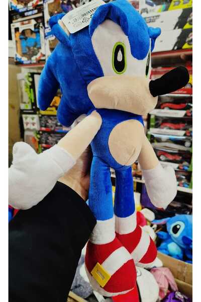 CUFFCUFFTOYS Sonıc Peluş 45 Cm Büyük Boy Oyuncak Sonic Yurtdışı Sonik