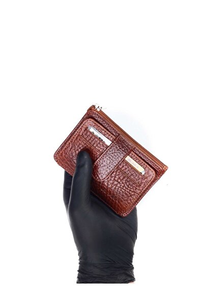 Aka Deri Leather Tan Leather Card Holder 026 63