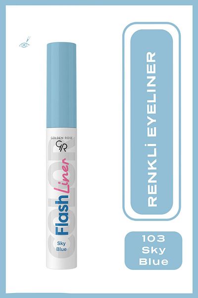 Golden Rose Flash Liner Colored Eyeliner No:103 Sky Blue - Colored Eyeliner