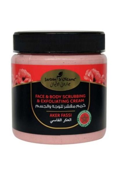 Jardin de oleane - Exfoliating Cream for Face and Body with Aker Fassi, 500 ml