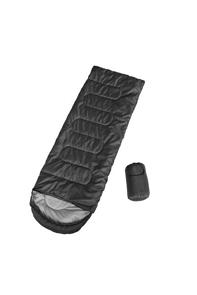 ACTION ONE Sac de dormit plic cu gluga La Paz, 210x75 cm, negru