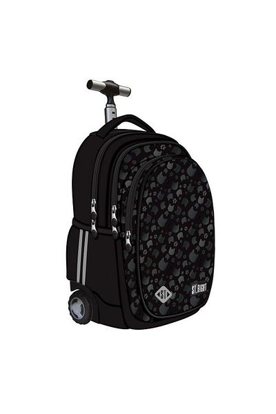 ST Right St.right Trolley Bag, Black Cats Collection, Tb01, Silicone Wheels, 44x32x25 Cm