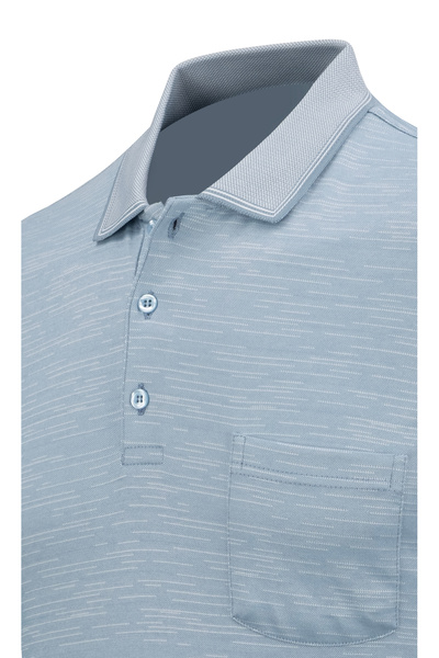 Çizgi Triko Tricou pentru bărbați cu gât polo cu buzunar Classic Fit - 5114