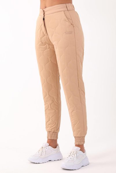 MARATON Comfort Women's Turned-Cuff Beige Trousers