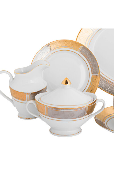 HIC Richvine 24-Piece Porcelain Tea Set for 6 People