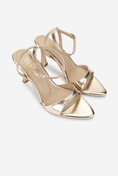 Valmenti Kadın Vegan Bej Topuklu Ayakkabı