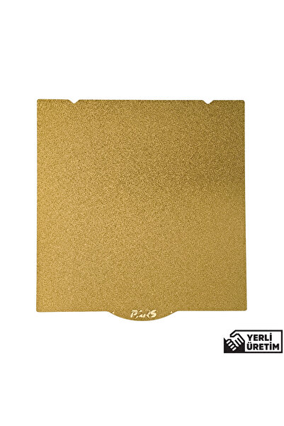 Pars 310x315 Mm Ender 3 S1 Plus Gold Pei Kaplı Özel Yay Çeliği Tabla Magnetsiz
