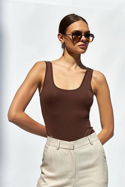 Lefon Women's U-Neck Thick Strap Tank Top 060265