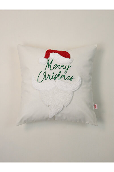 Galia Tasarım غطاء وسادة مخملي بتصميم سانتا كلوز - هدية عيد الميلاد المجيد