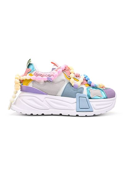 Tmall Pantofi Sport De Dama,Cu Insertii De Plasa,D1416,Multicolori