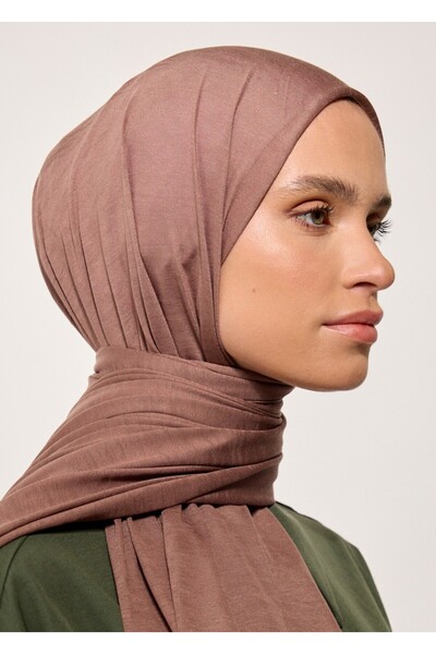 RABIAZ Χιτζάμπ Σάλι-Καφέ Βισκόζη