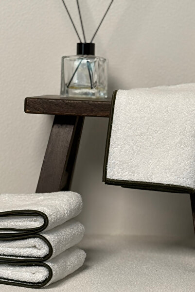 Decovilla Lumia 100% Cotton Bathroom Hand Towel Set Guest Dowry Set of 2 Towels 30X50