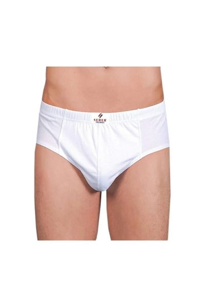 KEYAL Seher White 12 Pack Men's Slip Panties 0005