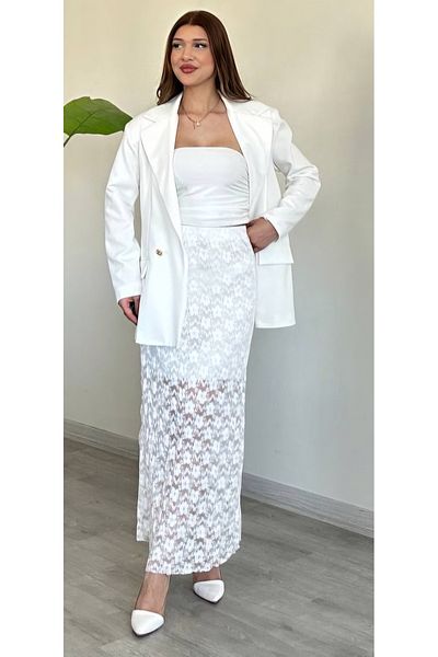 Şamdan Jachetă blazer cu mânecă lungă, cu potrivire confortabilă
