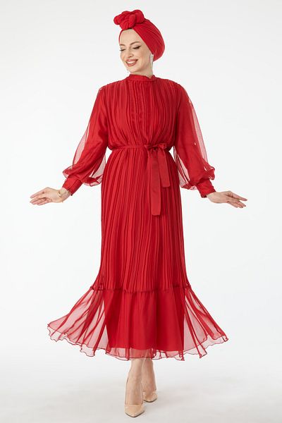 TOFİSA Kleid Rot - 21980